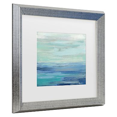 Trademark Fine Art Silvia Vassileva Sunset Beach II No Orange Matted Framed Art