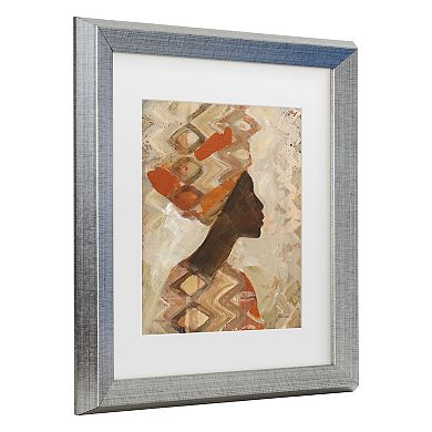 Trademark Fine Art Albena Hristova African Beauty I Matted Framed Art