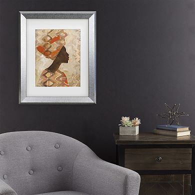Trademark Fine Art Albena Hristova African Beauty I Matted Framed Art
