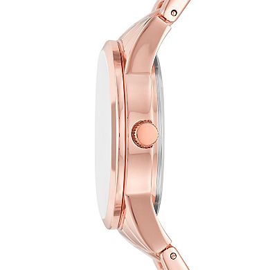 Skechers® Women's Rose Gold Tone Watch and Bracelets Set