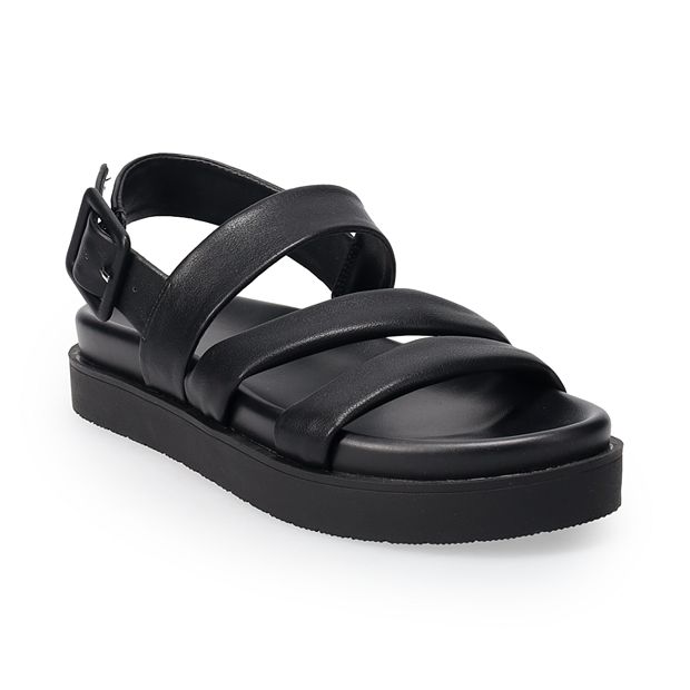 Kohls womens black online sandals