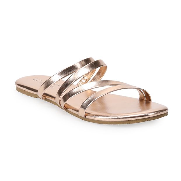 LC Lauren Conrad Jade Women s Strappy Slide Sandals