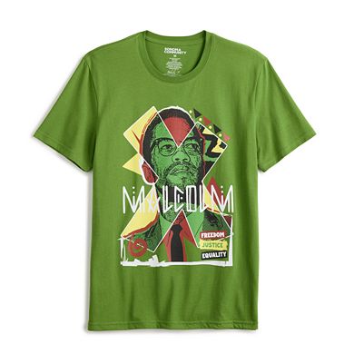 Sonoma Community™ Malcolm X Adult Black History Month Tee