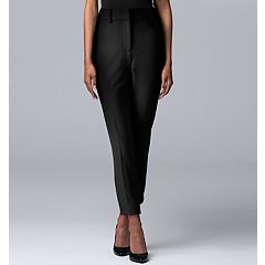 Petite Simply Vera Vera Wang High-Rise Slim Straight Leg Trouser, Women's,  Size: 12 Petite, Med Brown - Yahoo Shopping