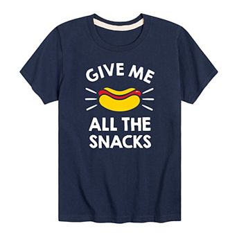 Boys 8-20 Give Me All The Snacks Graphic Tee