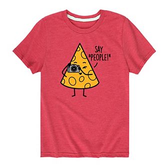 Boys 8-20 Cheese Say People Graphic Tee