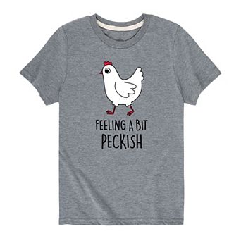 Boys 8-20 Feeling A Bit Peckish Chicken Graphic Tee
