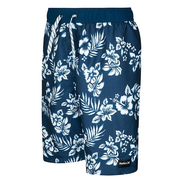 Boys 8-20 Hurley Floral Pull-On Swim Trunks