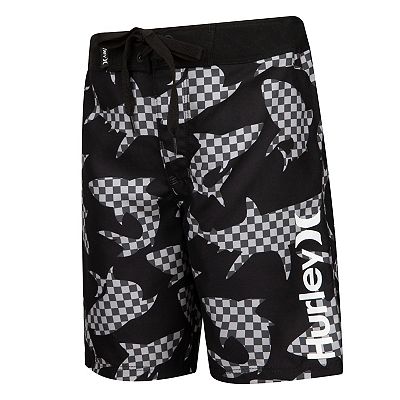 Boys 4-7 Hurley Shark Check Boardshorts