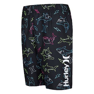 Boys 4-20 Hurley Sharkbite Tee & Swim Trunks Set
