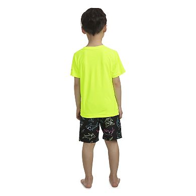 Boys 4-20 Hurley Sharkbite Tee & Swim Trunks Set