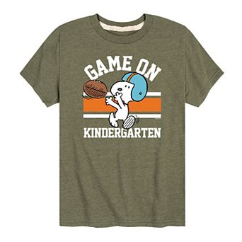 Boys 8-20 Peanuts Game On Kindergarten Graphic Tee