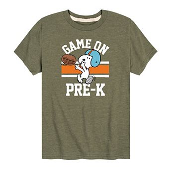 Boys 8-20 Peanuts Game On Pre-K Graphic Tee