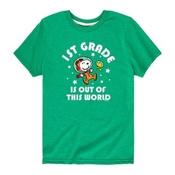 Boys 8-20 Peanuts 1st Grade Is Out Of This World Graphic Tee