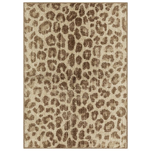 Maples Rugs Printed Loop Area Washable Throw Rug