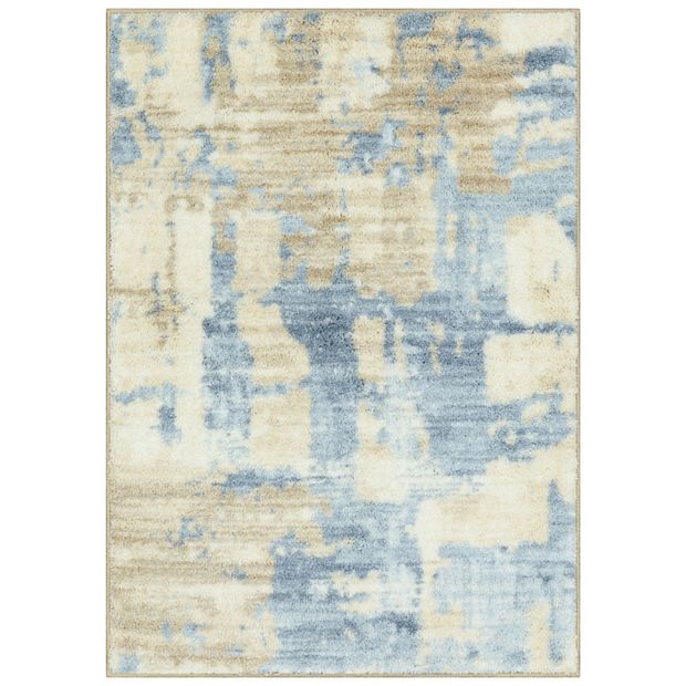 Maples Rugs Printed Luxurious Area Washable Throw Rug