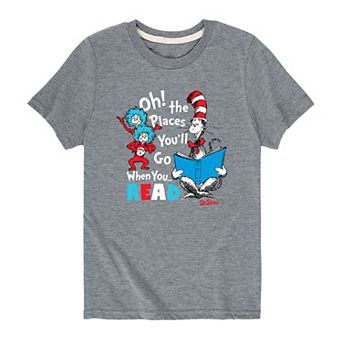 Boys 8-20 Dr. Seuss Places You'll Go Graphic Tee