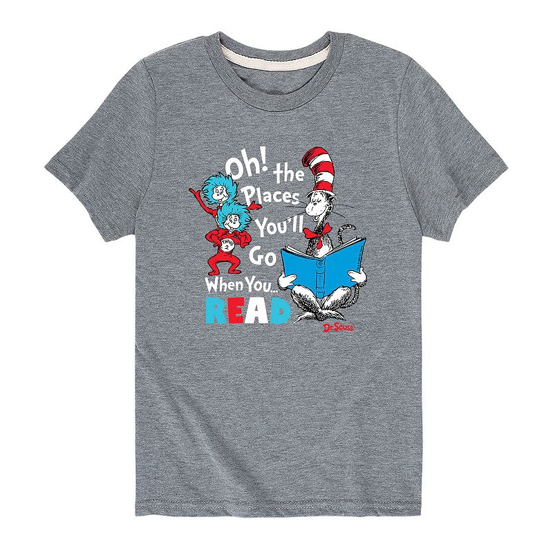 Boys 8-20 Dr. Seuss Places Youll Go Graphic Tee, Boys, Size: Small, Med G