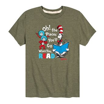 Boys 8-20 Dr. Seuss Places You'll Go Graphic Tee