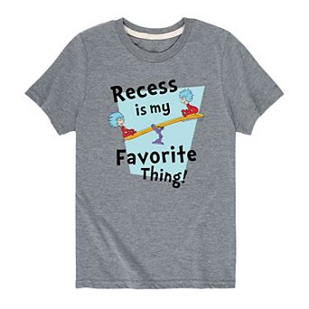 Boys 8-20 Dr. Seuss Recess Is My Favorite Thing Graphic Tee