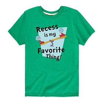 Boys 8-20 Dr. Seuss Recess Is My Favorite Thing Graphic Tee
