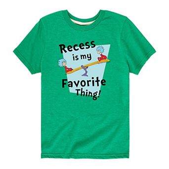 Boys 8-20 Dr. Seuss Recess Is My Favorite Thing Graphic Tee