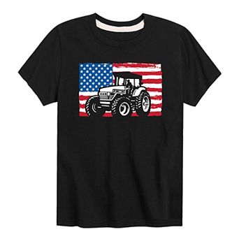 Boys 8-20 Americana Tractor Graphic Tee