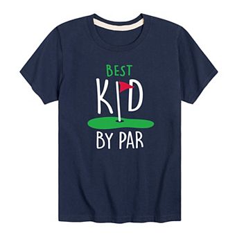 Boys 8-20 Best Kid By Par Golf Graphic Tee