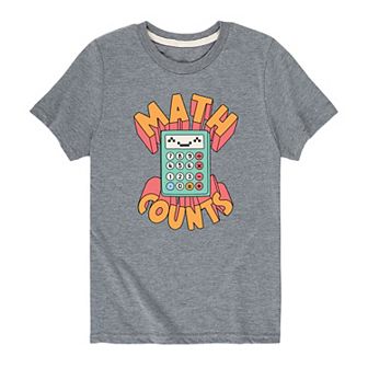 Boys 8-20 Math Counts Calculator Graphic Tee