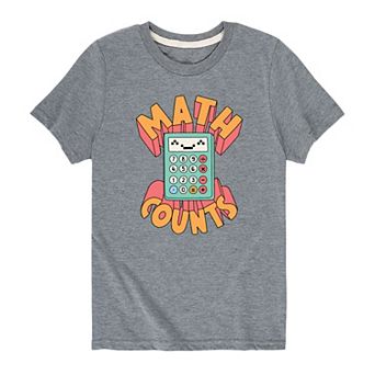 Boys 8-20 Math Counts Calculator Graphic Tee