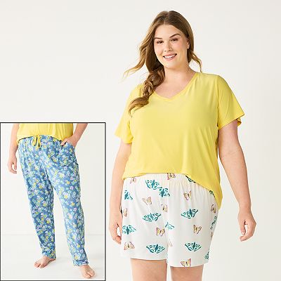 Matching Pajamas Kohls Plus Size Pajama Sets Plus Size Sonoma Goods For Life® 3-piece Pajama Top, Pajama