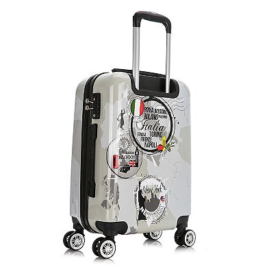 InUSA Prints 20-Inch Carry-On Hardside Spinner Luggage