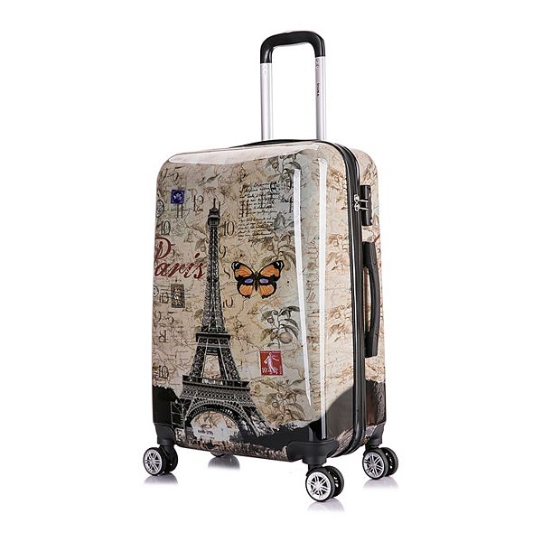 InUSA Prints 24-Inch Hardside Spinner Luggage - Paris Print