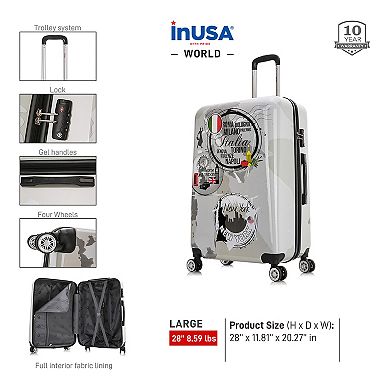 InUSA Prints 28-Inch Hardside Spinner Luggage