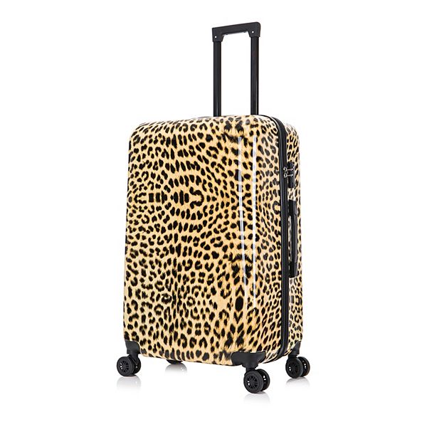 InUSA Prints 28-Inch Hardside Spinner Luggage - Tan Cheetah