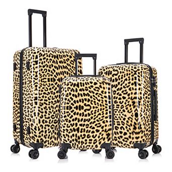 InUSA Prints 3 pc Hardside Spinner Luggage Set