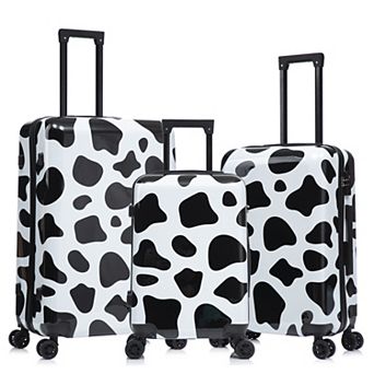 InUSA Prints 3 pc Hardside Spinner Luggage Set