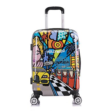 InUSA Prints Hollywood 20-Inch Carry-On Hardside Spinner Luggage