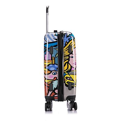 InUSA Prints Hollywood 20-Inch Carry-On Hardside Spinner Luggage