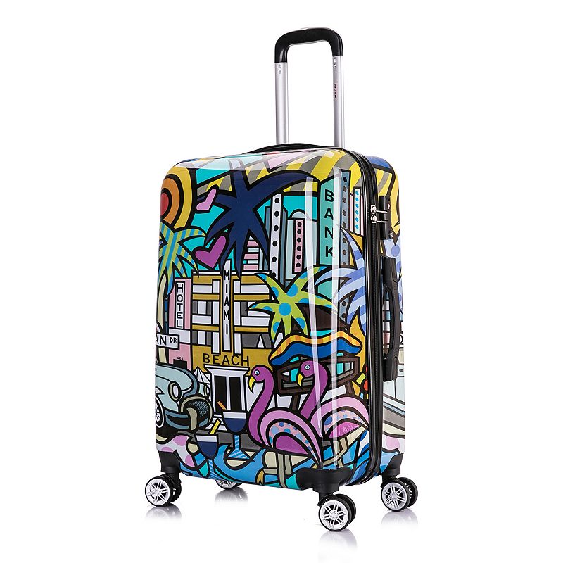 InUSA Prints PC/ABS Plastic 4-Wheel Spinner Luggage  Miami (IUAPC00M-MIA)