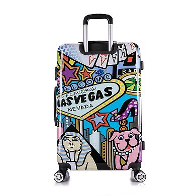 InUSA Prints Las Vegas 28-Inch Hardside Spinner Luggage