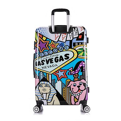 InUSA Prints Las Vegas 28-Inch Hardside Spinner Luggage 