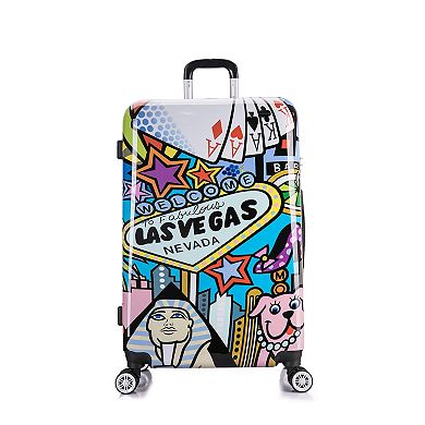 InUSA Prints Las Vegas 28-Inch Hardside Spinner Luggage