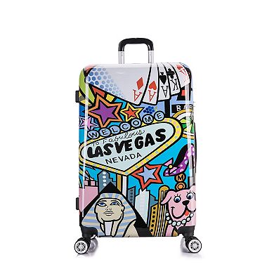 InUSA Prints Las Vegas 28-Inch Hardside Spinner Luggage 