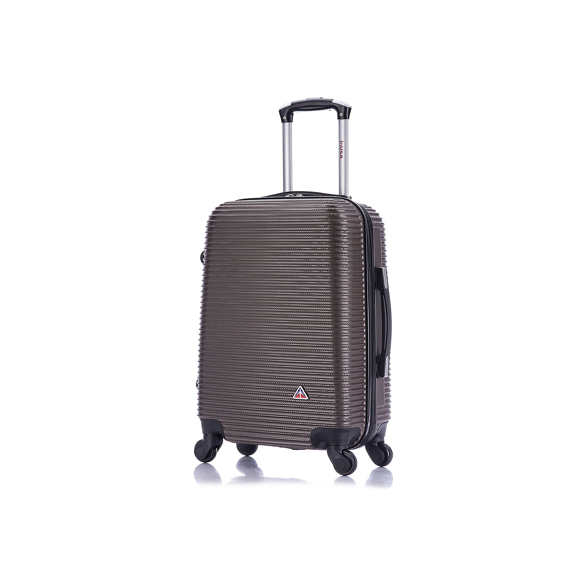 InUSA Royal 20-Inch Hardside Spinner Luggage, Brown