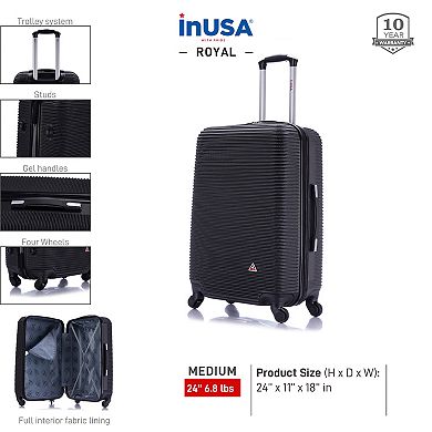 InUSA Royal 24-Inch Hardside Spinner Luggage