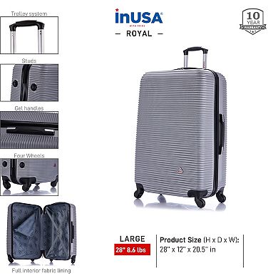 InUSA Royal 28-Inch Hardside Spinner Luggage