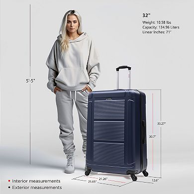 InUSA Pilot 20-Inch Carry-On Hardside Spinner Luggage