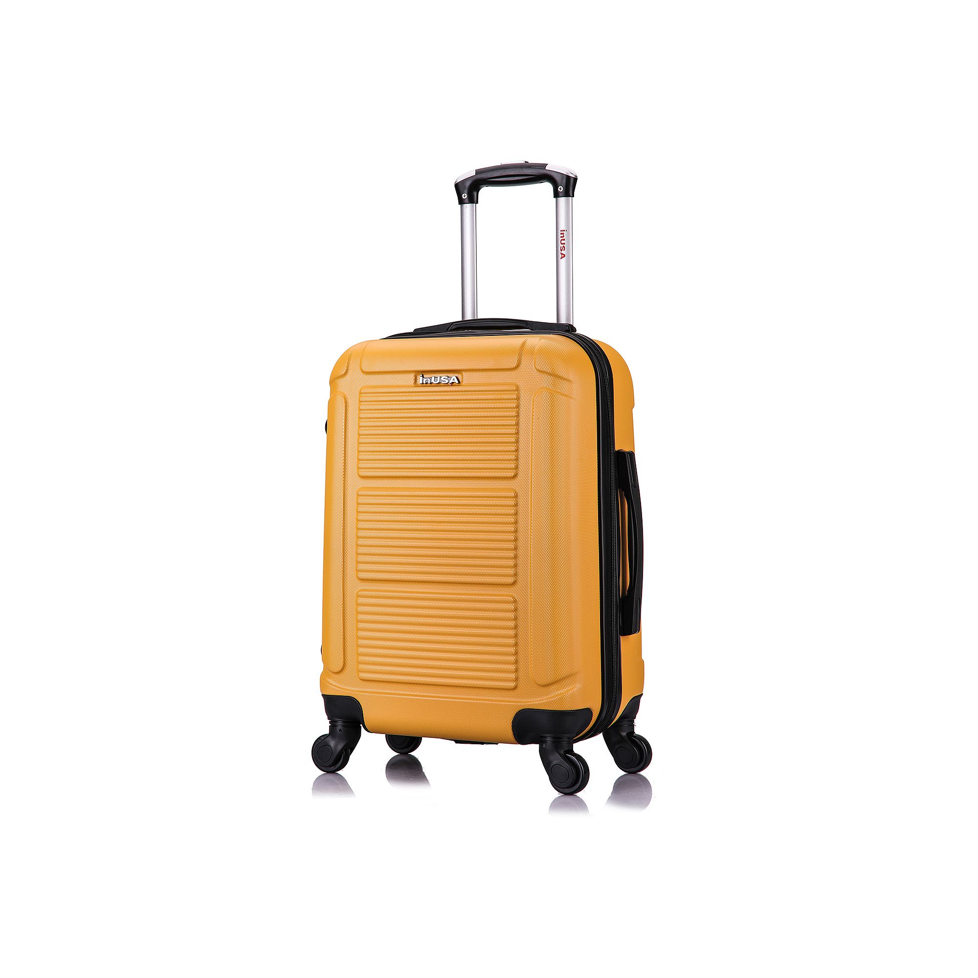 InUSA Pilot 20-Inch Carry-On Hardside Spinner Luggage, Yellow