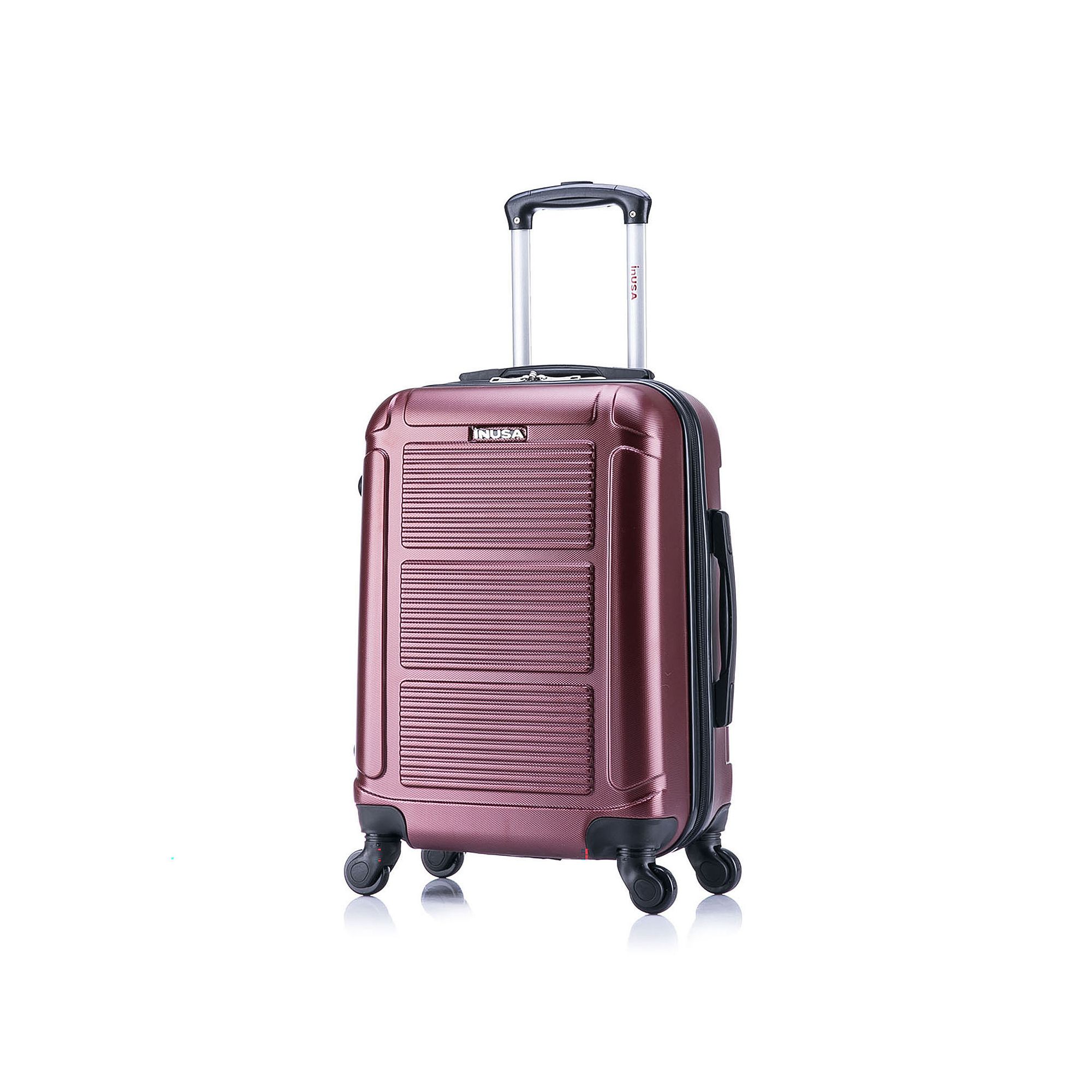 InUSA Pilot 20-Inch Carry-On Hardside Spinner Luggage, Red